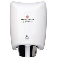 World Dryer K-974A2 SMARTdri White Aluminum High-Speed Hand Dryer - 110-120V, 1200W