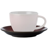 Luzerne Rustic by Oneida 1880 Hospitality L6753074560 6 1/4" Crimson Porcelain Saucer - 24/Case