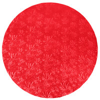 Enjay 1/2-16RRED12 16" Fold-Under 1/2" Thick Red Round Cake Drum