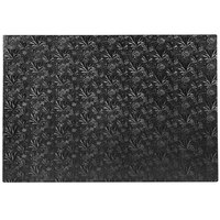 Enjay 1/2-17122512B12 25 1/2" x 17 1/2" Fold-Under 1/2" Thick Full Sheet Black Cake Board