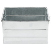 American Metalcraft MTUB7 7" x 5 3/4" x 4" Galvanized Steel Condiment Caddy