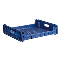 Orbis NPL640 26" x 22" x 6" Customizable Blue Bakery Bread Tray / Bread Rack