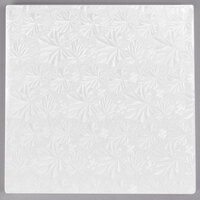 Enjay 1/2-10SW12 10" Fold-Under 1/2" Thick White Square Cake Drum