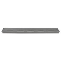 Bon Chef EZ-12L-1-SD EZ Fit Smart Tile Pewter-Glo 1/2 Long 5 Hole Adapter Plate