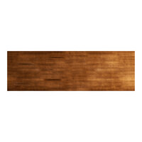 Lancaster Table & Seating Industrial 30" x 96" Solid Wood Live Edge Table Top with Rustic Walnut Finish
