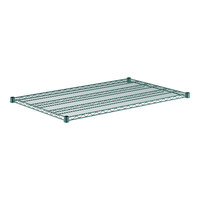 Regency 30" x 48" Green Epoxy Wire Shelf