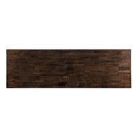 Lancaster Table & Seating 30" x 96" Wood Butcher Block Table Top with Espresso Finish