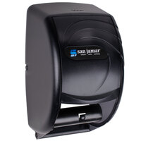 San Jamar R3590TBK Duett Oceans Toilet Tissue Dispenser - Black Pearl