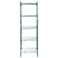 Metro 5A527K3 Stationary Super Erecta Adjustable 2 Series Metroseal 3 Wire Shelving Unit - 24" x 30" x 74"