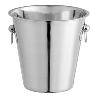 Acopa 4 Qt. Smooth Stainless Steel Wine / Champagne Bucket