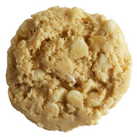 David's Cookies Preformed Gourmet White Chocolate Macadamia Cookie Dough 3 oz. - 107/Case