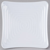 GET ML-61-W Milano 7 1/4" White Melamine Square Plate - 12/Pack