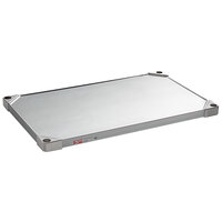 Metro 1830FG 18" x 30" 18 Gauge Flat Galvanized Solid Shelf