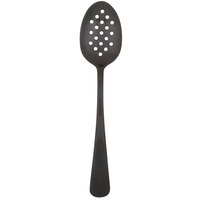 Mercer Culinary M35161BK 7 7/8" Black Perforated Bowl Plating Spoon