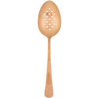 Mercer Culinary M35160RG 9" Rose Gold Perforated Bowl Plating Spoon