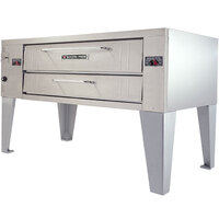 Bakers Pride Y-800BL Super Deck Y Series Natural Gas Brick Lined Single Deck Pizza Oven 66" - 120,000 BTU