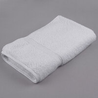 Oxford Gold Cam 27" x 54" 86/14 Cotton Polyester Blend Bath Towel with Cam Border 13.5 lb. - 12/Pack