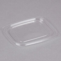 Dart C12DLR ClearPac Clear Snap-On Flat Lid for 8, 12, and 16 oz. Plastic Containers - 1008/Case