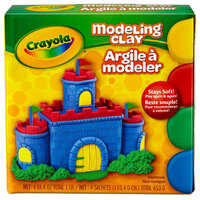 Crayola 570300 1 lb. 4 Assorted Color Reusable Modeling Clay