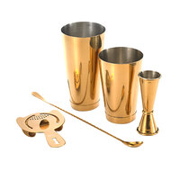 Barfly® M37101GD Basic 5-Piece Gold-Plated Cocktail Kit