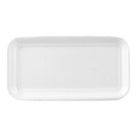 CKF 88117 (#17S) White Foam Meat Tray 8 1/4" x 4 1/2" x 1/2" - 1,000/Case
