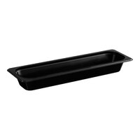 Cambro 22LPHP110 H-Pan™ 1/2 Size Long Black High Heat Plastic Food Pan - 2 1/2" Deep