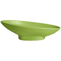 G.E.T. Enterprises BO204LM Bugambilia 1.4 Qt. Classic Textured Finish Lime Resin-Coated Aluminum Deep Large Oval Sphere