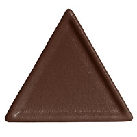 G.E.T. Enterprises DT201-MOD-MC Bugambilia Smooth MOD Finish Mocha Resin-Coated Aluminum 6" Triangle Buffet Platter