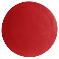 G.E.T. Enterprises DR003CB Bugambilia 15 3/4" Classic Textured Finish Cranberry Resin-Coated Aluminum Medium Round Disc