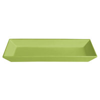 G.E.T. Enterprises BUDS13LM Bugambilia 17" x 8 1/8" Classic Textured Finish Lime Resin-Coated Aluminum Medium Deep Rectangular Platter