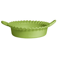 G.E.T. Enterprises CZ002LM Bugambilia 1.6 Qt. Classic Textured Finish Lime Resin-Coated Aluminum Deep Mexican Cazuela