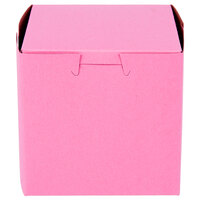 4" x 4" x 4" Pink Cupcake / Bakery Box - 10/Pack