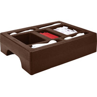 Cambro LCDCH10131 Dark Brown Condiment Holder for Cambro 1000LCD / UC1000