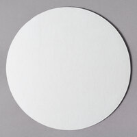 9" White Corrugated Cake Circle - 25/Pack