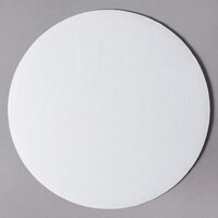 10" White Corrugated Cake Circle - 25/Pack