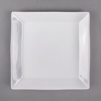 Libbey 999023147 Rigel Constellation 9 7/8" Square Lunar Bright White Porcelain Plate - 12/Case