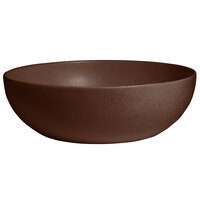 G.E.T. Enterprises BRD18MC Bugambilia 15.9 Qt. Classic Textured Finish Mocha Resin-Coated Aluminum Extra Large Deep Round Bowl