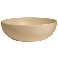 G.E.T. Enterprises BRD18-MOD-LT Bugambilia 15.9 Qt. Smooth MOD Finish Latte Resin-Coated Aluminum Extra Large Deep Round Bowl