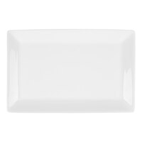 10 Strawberry Street WEL-13REC Whittier Elite 8 3/8" x 12 7/8" White Rectangular Porcelain Plate - 18/Case