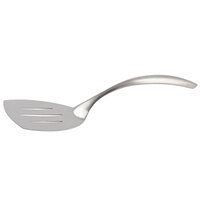 Bon Chef 9460BF 14 3/4" Stainless Steel Slotted Serving Turner with Brushed Finish and Hollow Cool Handle