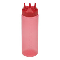 Vollrath Traex® Color-Mate™ 24 oz. Red Tri Tip™ Wide Mouth Squeeze Bottle