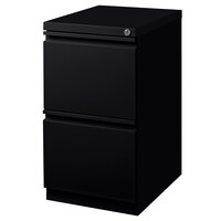 Hirsh Industries 18578 Black Mobile Pedestal Letter File Cabinet - 15" x 19 7/8" x 27 3/4"