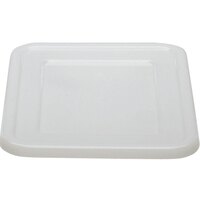 Cambro 2115CBCP148 Cambox 20" x 15" White Polyethylene Plastic Bus Tub / Food Storage Box Lid