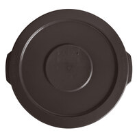 Lavex 10 Gallon Brown Round Commercial Trash Can Lid