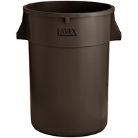 Lavex 44 Gallon Brown Round Commercial Trash Can