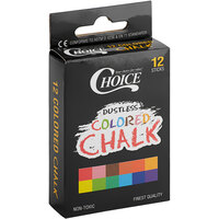 Choice 12 Count Assorted Colored Chalk