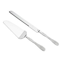 American Metalcraft 2-Piece Hammered Stainless Steel Dessert Serving Utensils Set