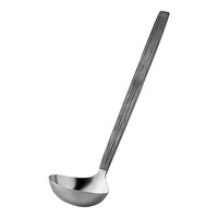 American Metalcraft WVAL 3.5 oz. Wavy Aged Stainless Steel Ladle