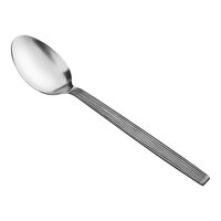 American Metalcraft WVASP 13 1/4" Wavy Aged Stainless Steel Solid Spoon