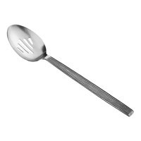 American Metalcraft WVASS 13 1/4" Wavy Aged Stainless Steel Slotted Spoon